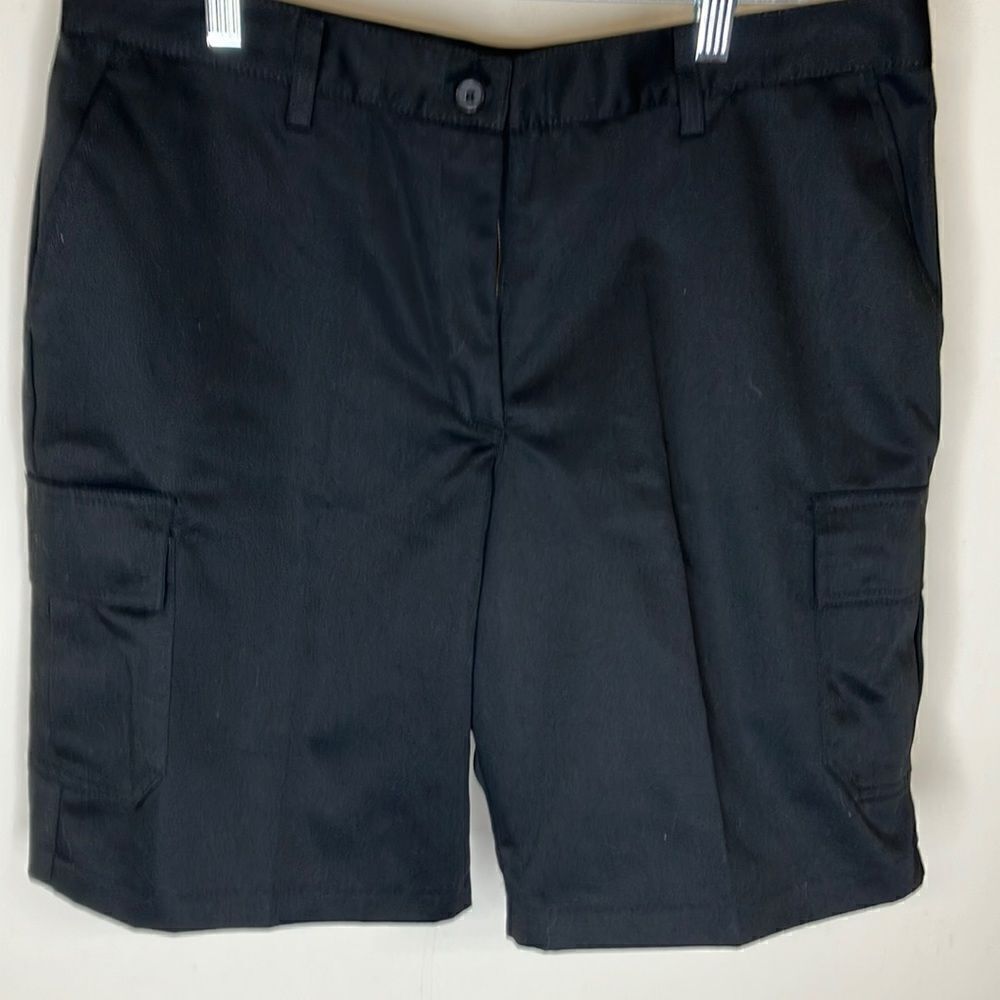 NWT EDWARDS 12 Black Unisex Cargo Poly Cotton Utility Shorts